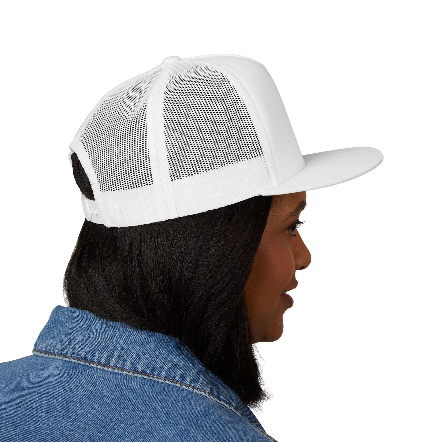 Faith-Inspired 5 Panel Trucker Cap, Casual Summer Hat, Embroidered Christian Cap, Gift for Believers, Adjustable Sun Hat