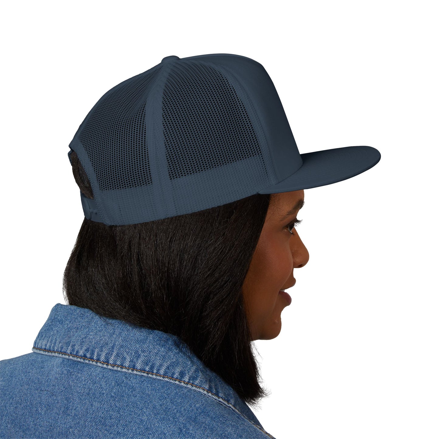 Faith-Inspired 5 Panel Trucker Cap, Casual Summer Hat, Embroidered Christian Cap, Gift for Believers, Adjustable Sun Hat