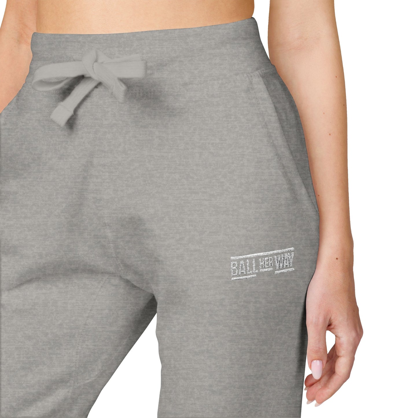 Cozy Unisex Fleece Sweatpants - Perfect for Relaxing, Workouts, and Casual Outings, Embroidered Style, Great for Gifting