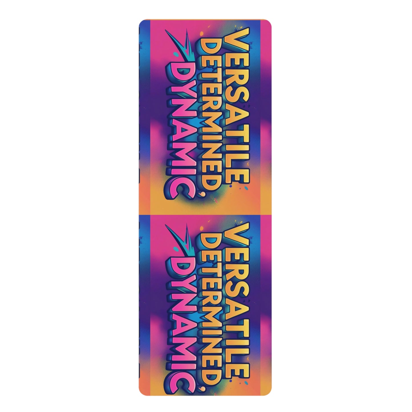 Vibrant Rubber Yoga Mat – Versatile & Dynamic Design, Fitness Gift, Home Gym Essential, Meditation Companion, Mindfulness Practice