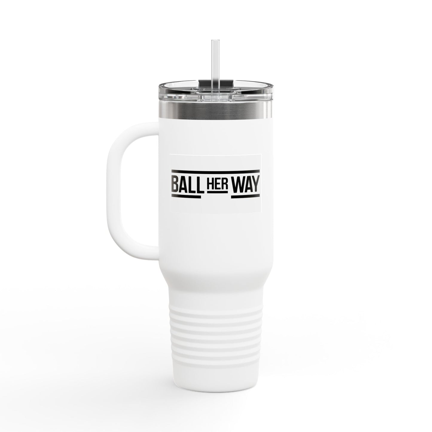 Versatile Insulated Travel Mug - 40oz | 'Me vs Me' Motivational Design