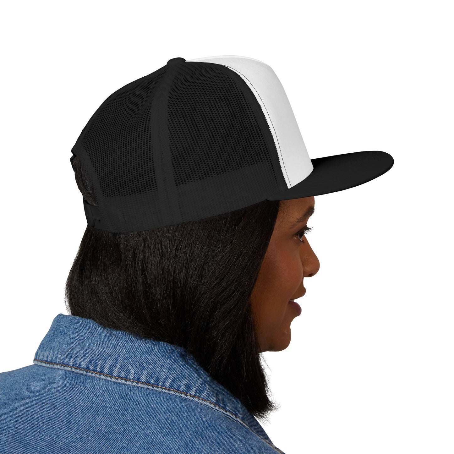Faith-Inspired 5 Panel Trucker Cap, Casual Summer Hat, Embroidered Christian Cap, Gift for Believers, Adjustable Sun Hat