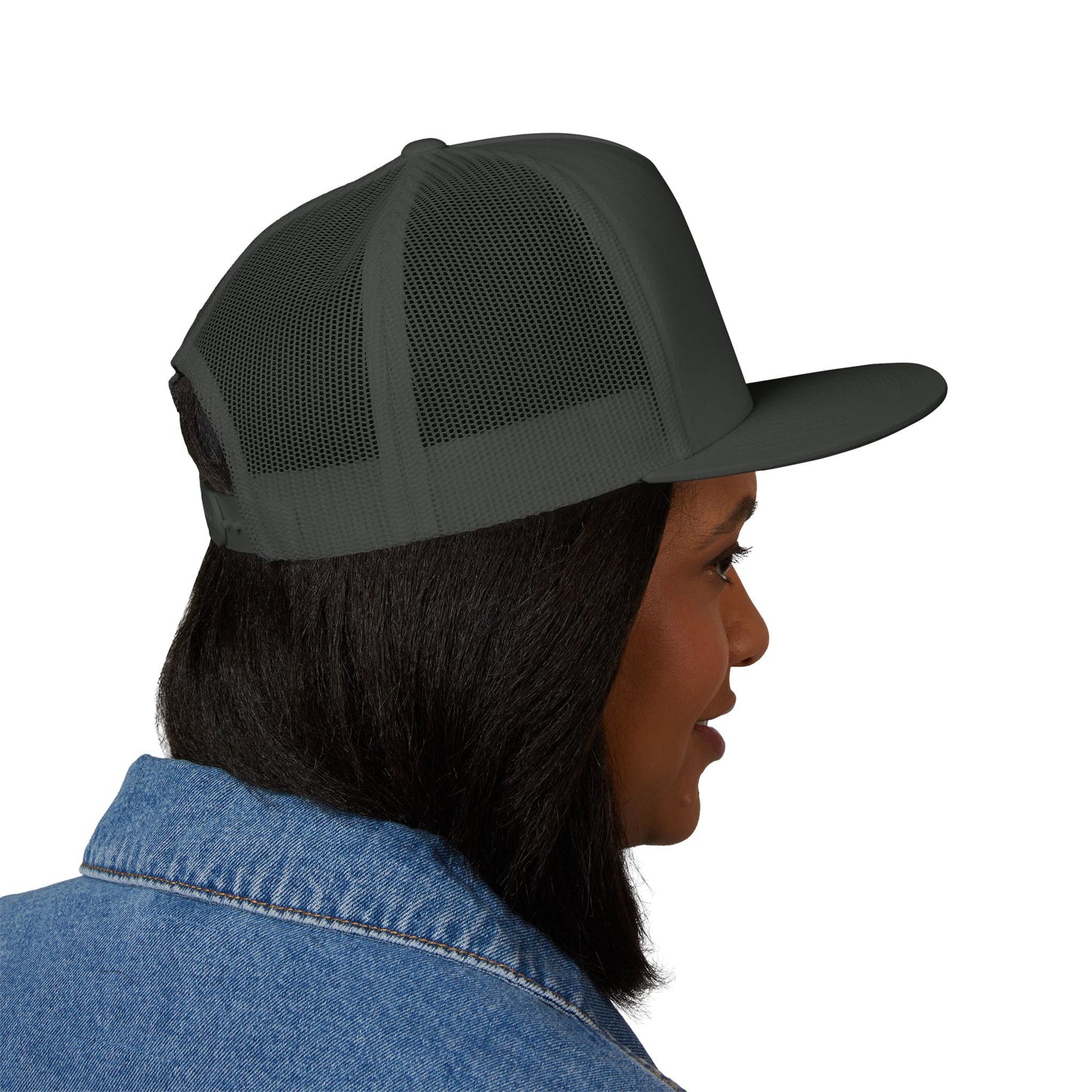 Faith-Inspired 5 Panel Trucker Cap, Casual Summer Hat, Embroidered Christian Cap, Gift for Believers, Adjustable Sun Hat