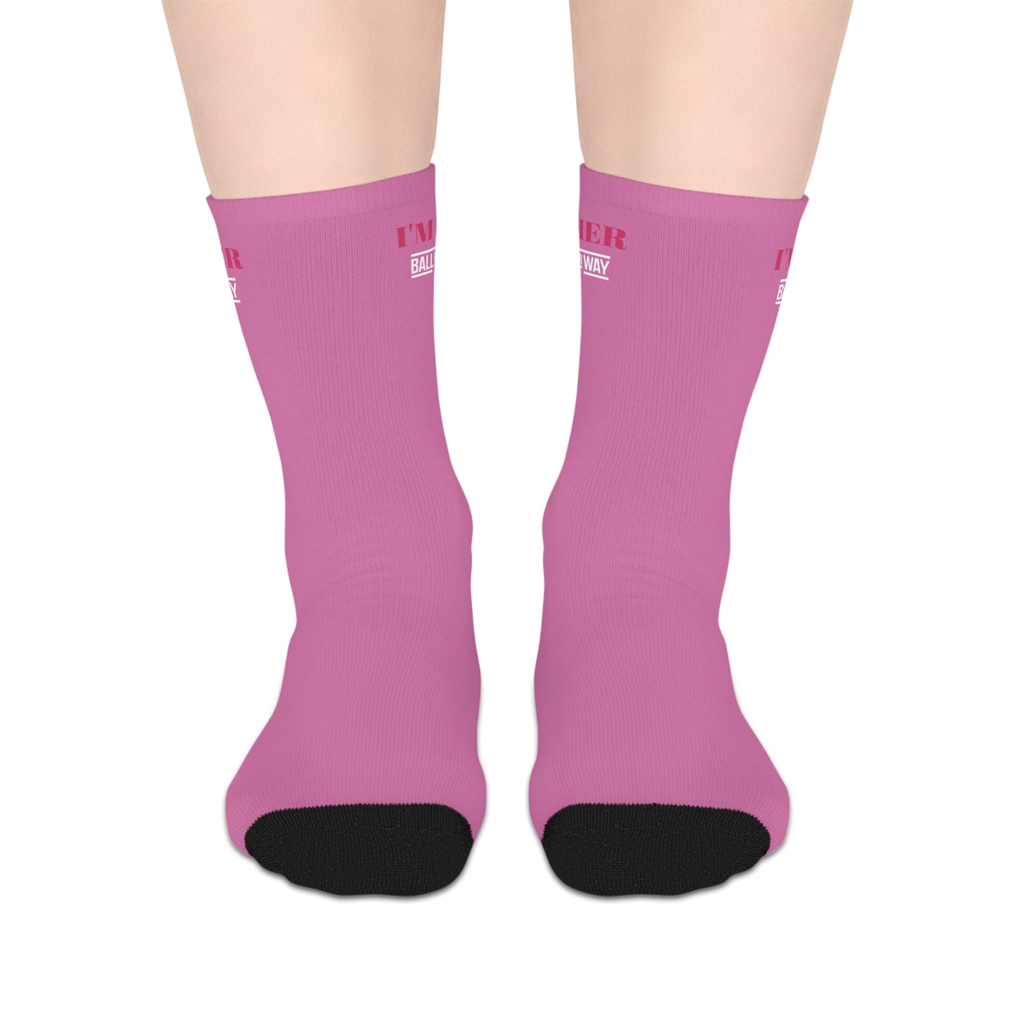 BHW I am Her mid-Length Socks for Women, Cute Socks Gift, Quirky Socks, Novelty Socks, Fun Sock Wear, Holiday Gift Ideas