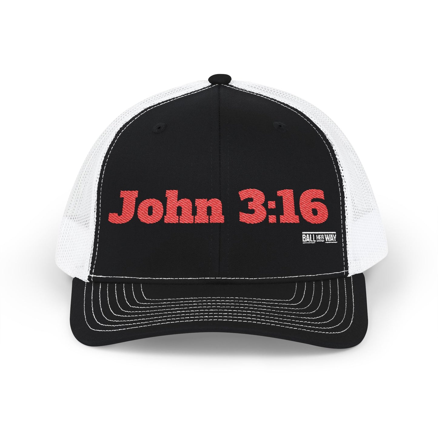John 3:16 Inspirational Snapback Trucker Cap, Faith Hat, Religious Gift, Everyday Wear, Christian Apparel, Outdoor Gear