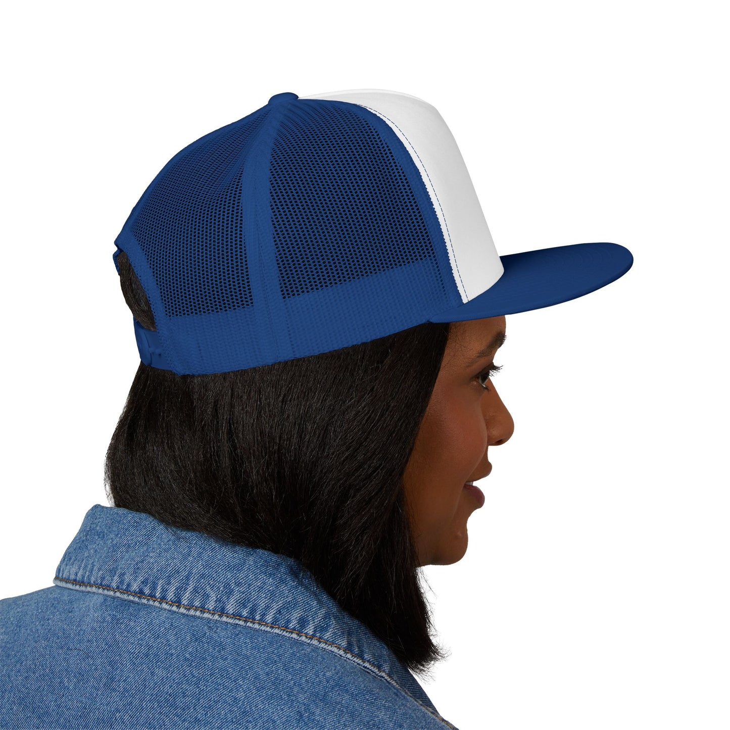 Faith-Inspired 5 Panel Trucker Cap, Casual Summer Hat, Embroidered Christian Cap, Gift for Believers, Adjustable Sun Hat