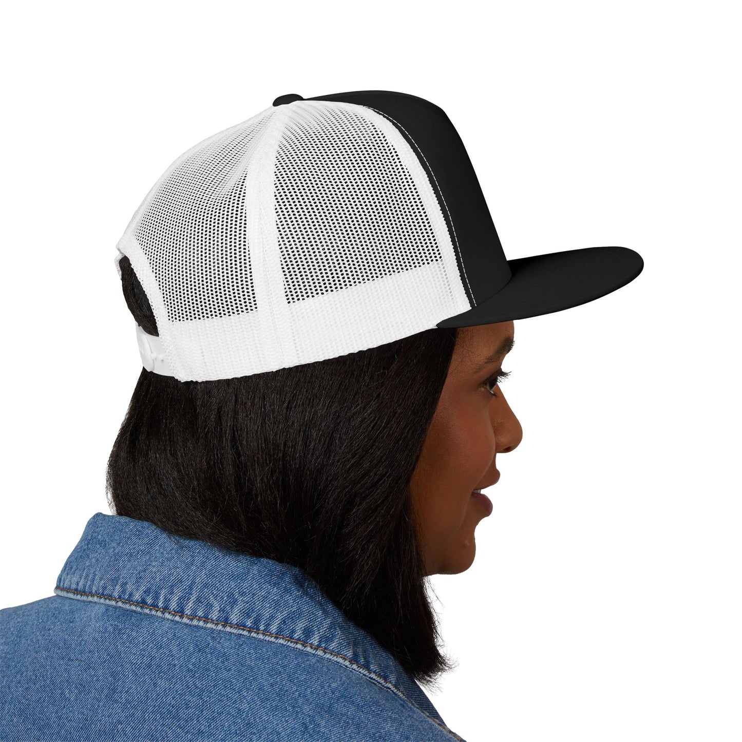 Faith-Inspired 5 Panel Trucker Cap, Casual Summer Hat, Embroidered Christian Cap, Gift for Believers, Adjustable Sun Hat
