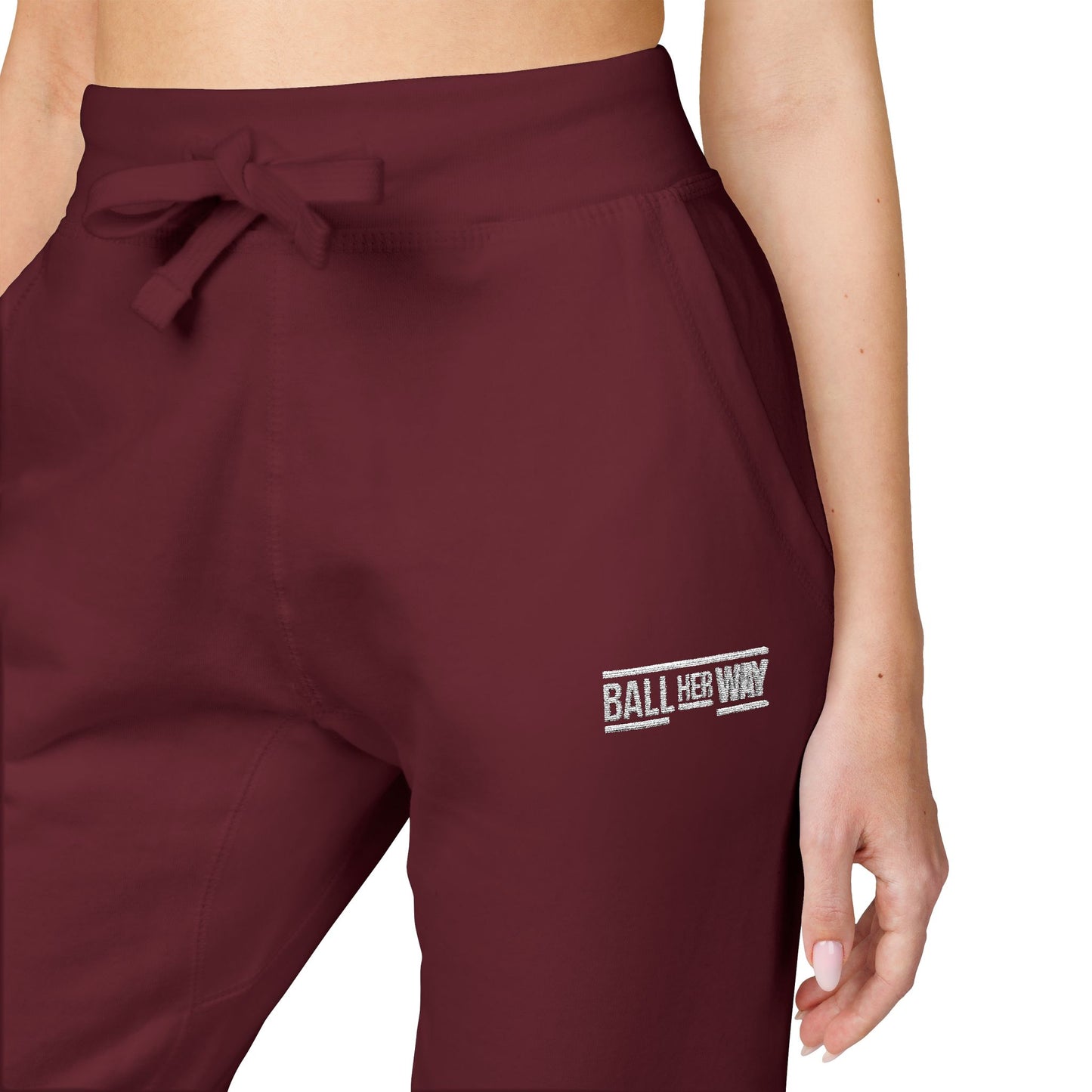Cozy Unisex Fleece Sweatpants - Perfect for Relaxing, Workouts, and Casual Outings, Embroidered Style, Great for Gifting