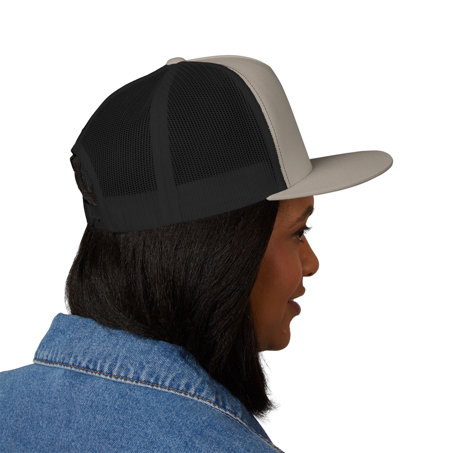 Faith-Inspired 5 Panel Trucker Cap, Casual Summer Hat, Embroidered Christian Cap, Gift for Believers, Adjustable Sun Hat
