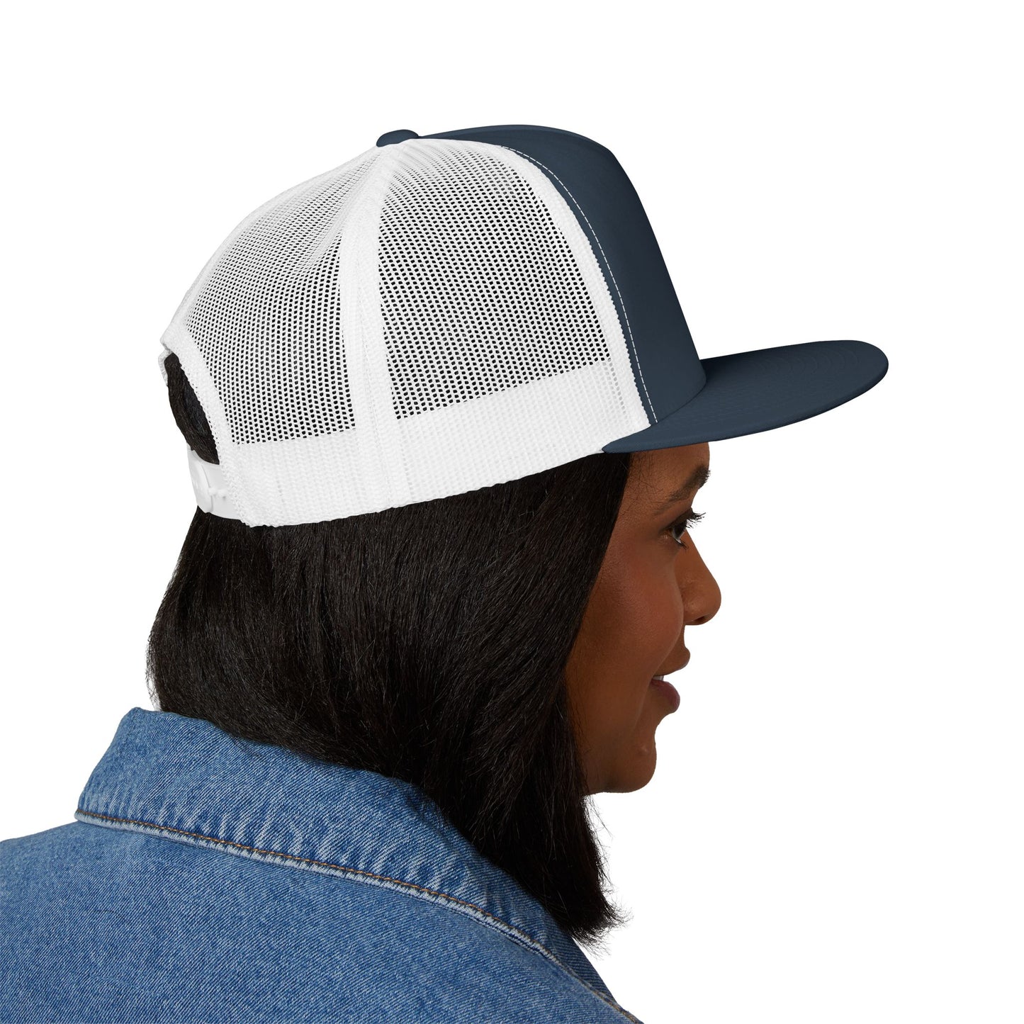 Faith-Inspired 5 Panel Trucker Cap, Casual Summer Hat, Embroidered Christian Cap, Gift for Believers, Adjustable Sun Hat