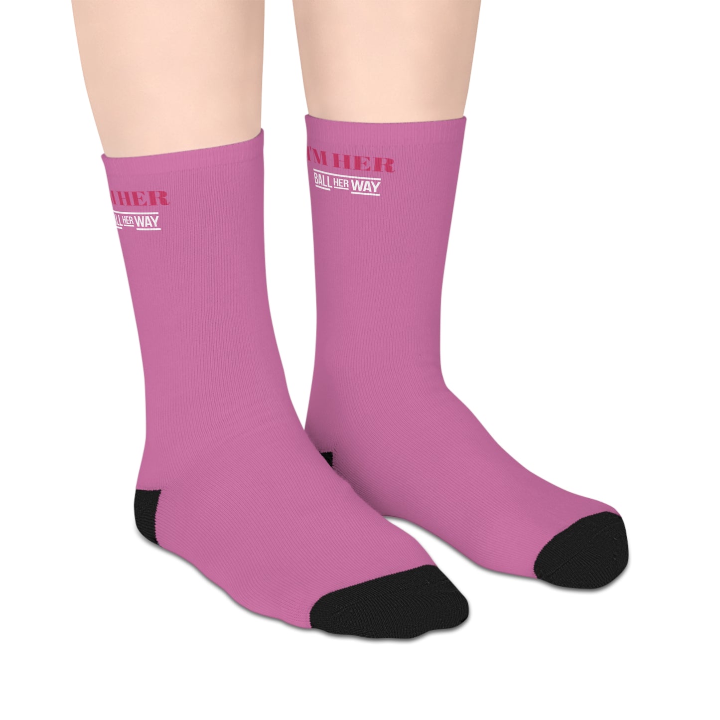 BHW I am Her mid-Length Socks for Women, Cute Socks Gift, Quirky Socks, Novelty Socks, Fun Sock Wear, Holiday Gift Ideas