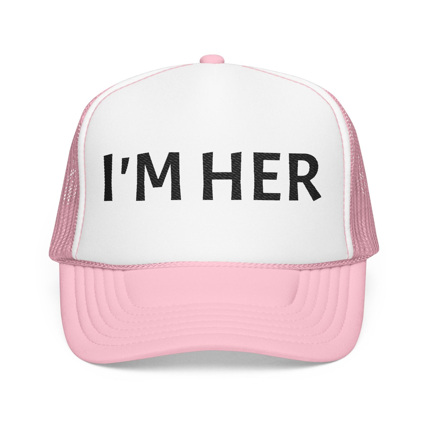 I'm Her Ball and Chain Foam Trucker Hat, Funny Gift for Brides, Wedding Accessories, Bridal Party Apparel, Engagement Celebration Hat