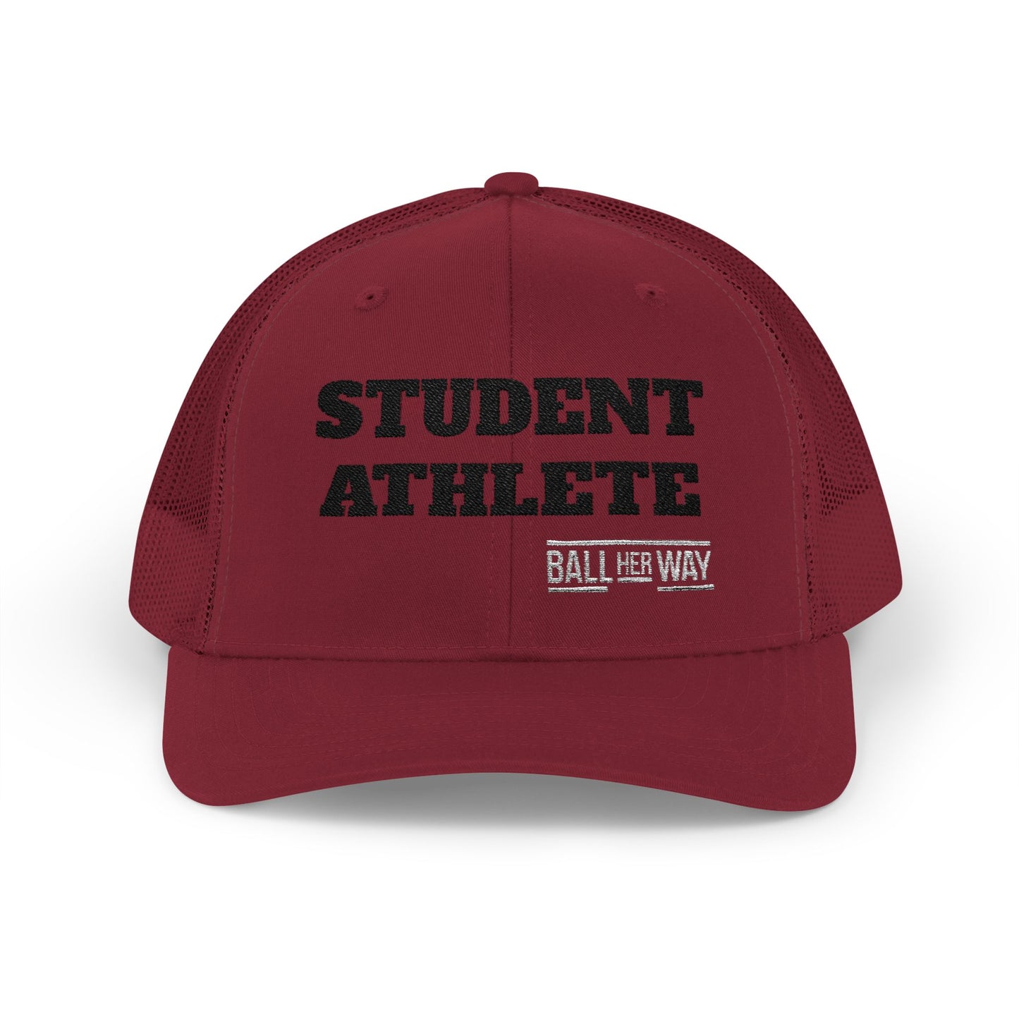 Student Athlete Trucker Cap — Distressed Snapback Mesh Sports Hat