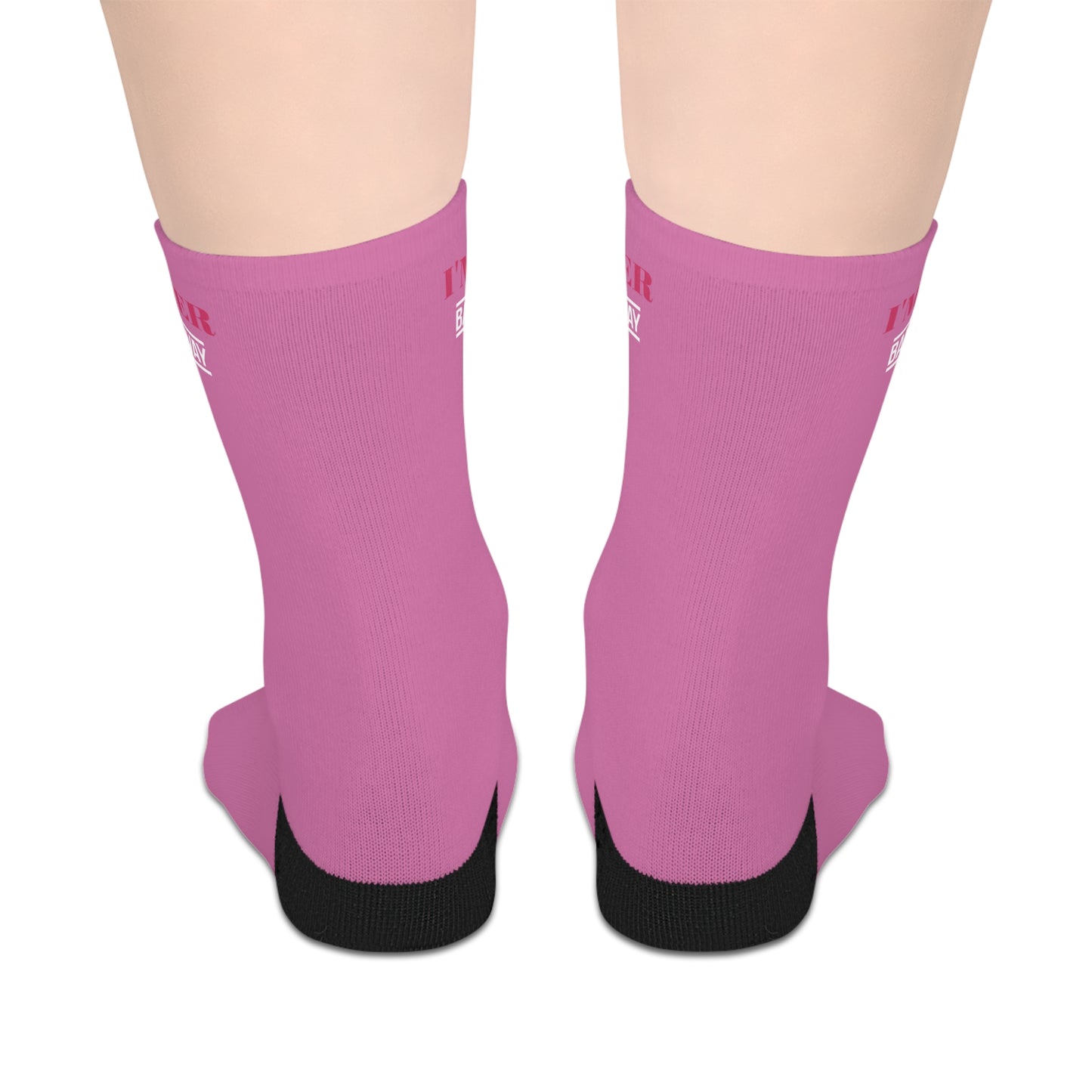 BHW I am Her mid-Length Socks for Women, Cute Socks Gift, Quirky Socks, Novelty Socks, Fun Sock Wear, Holiday Gift Ideas