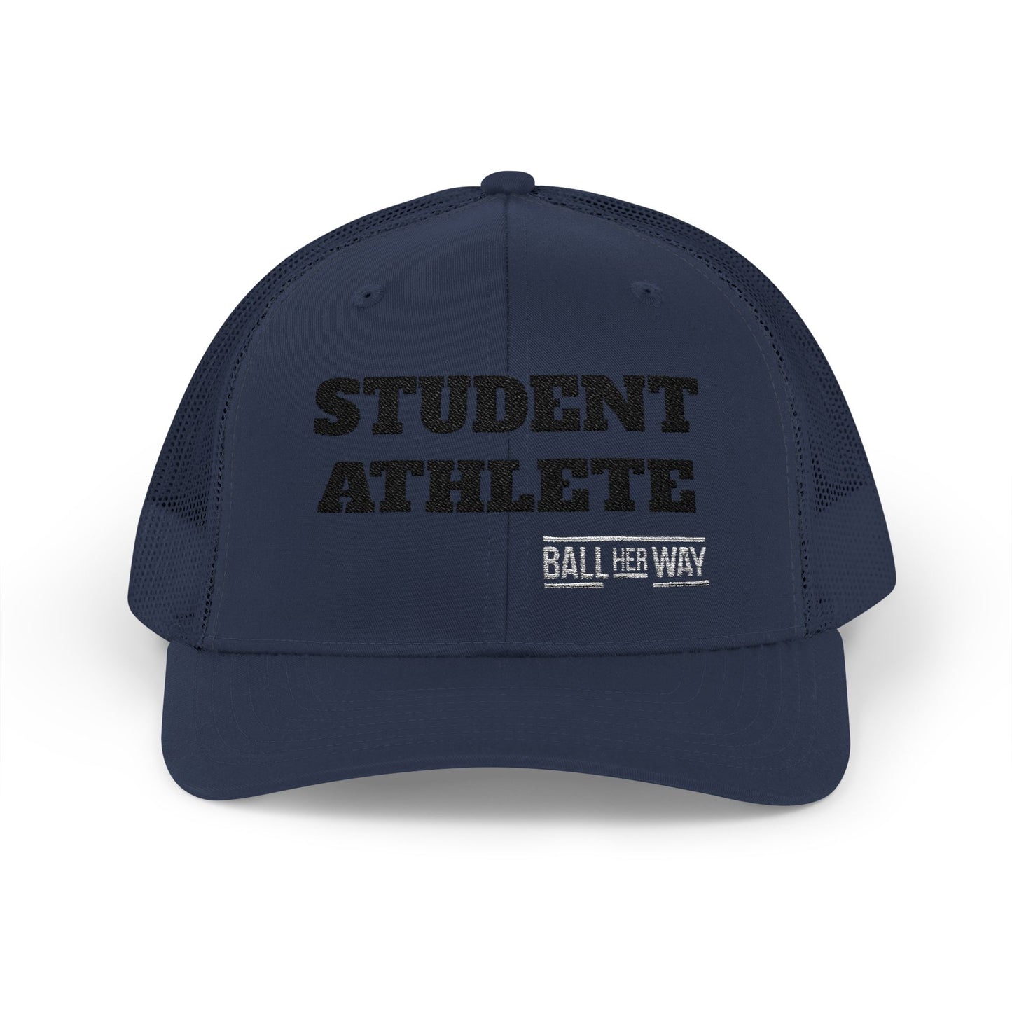 Student Athlete Trucker Cap — Distressed Snapback Mesh Sports Hat