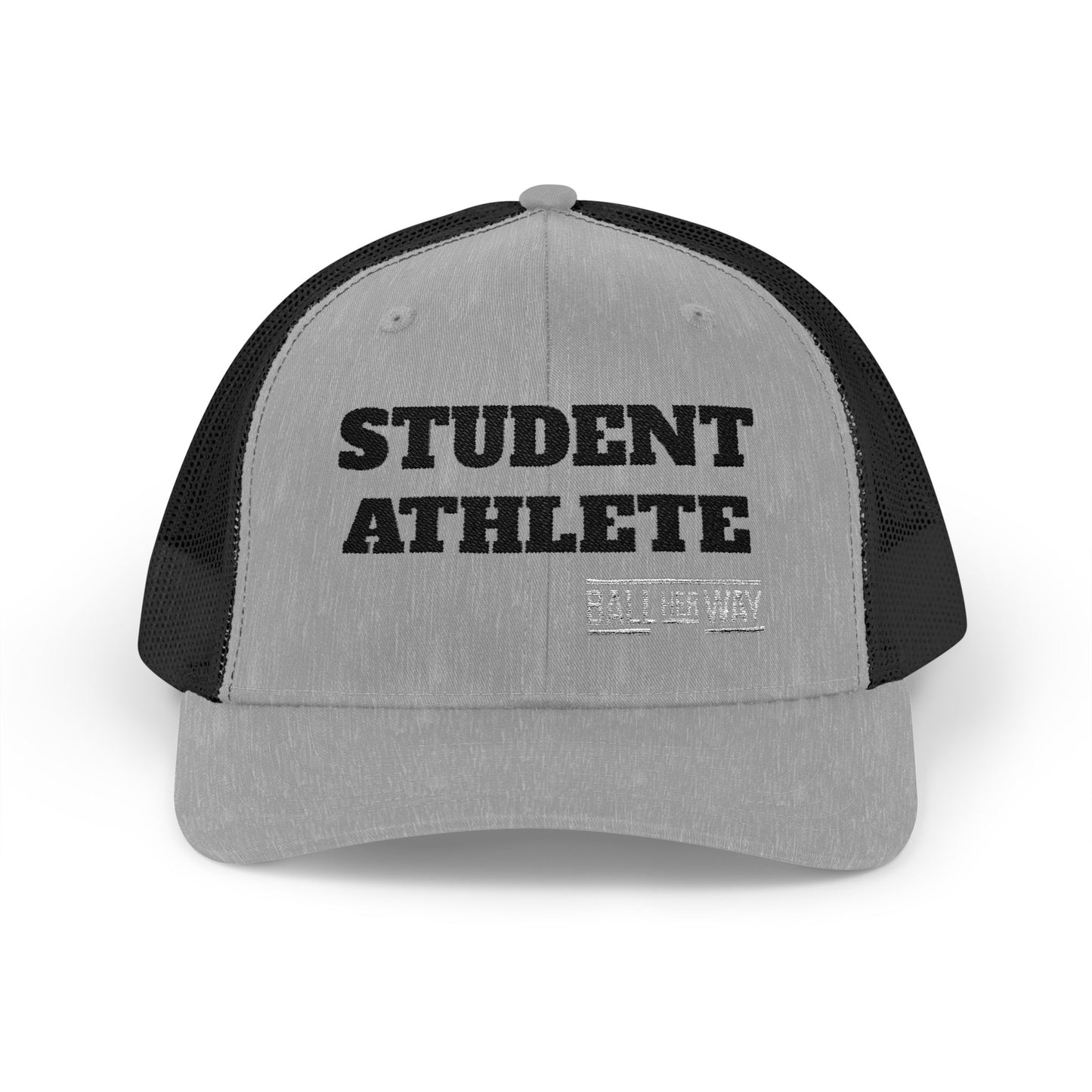 Student Athlete Trucker Cap — Distressed Snapback Mesh Sports Hat