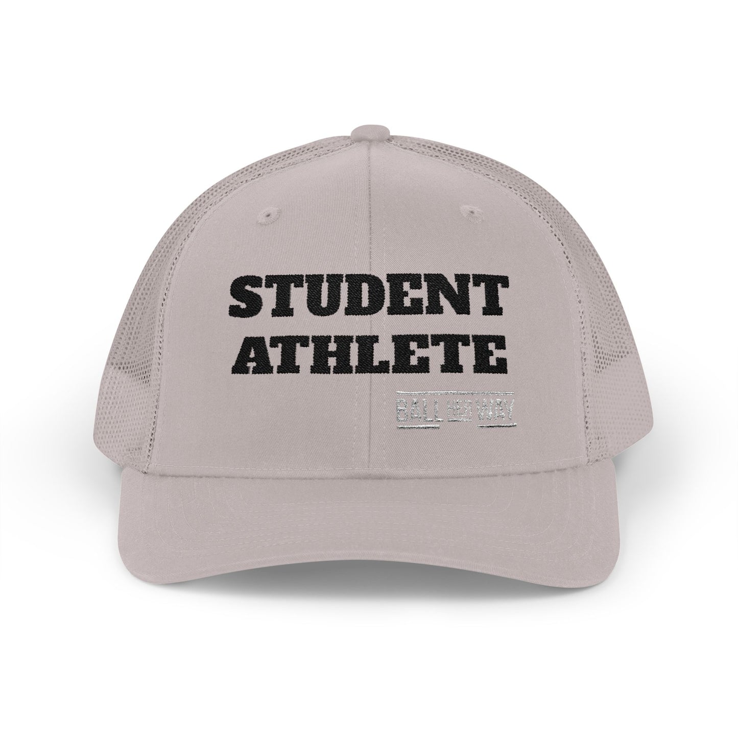 Student Athlete Trucker Cap — Distressed Snapback Mesh Sports Hat