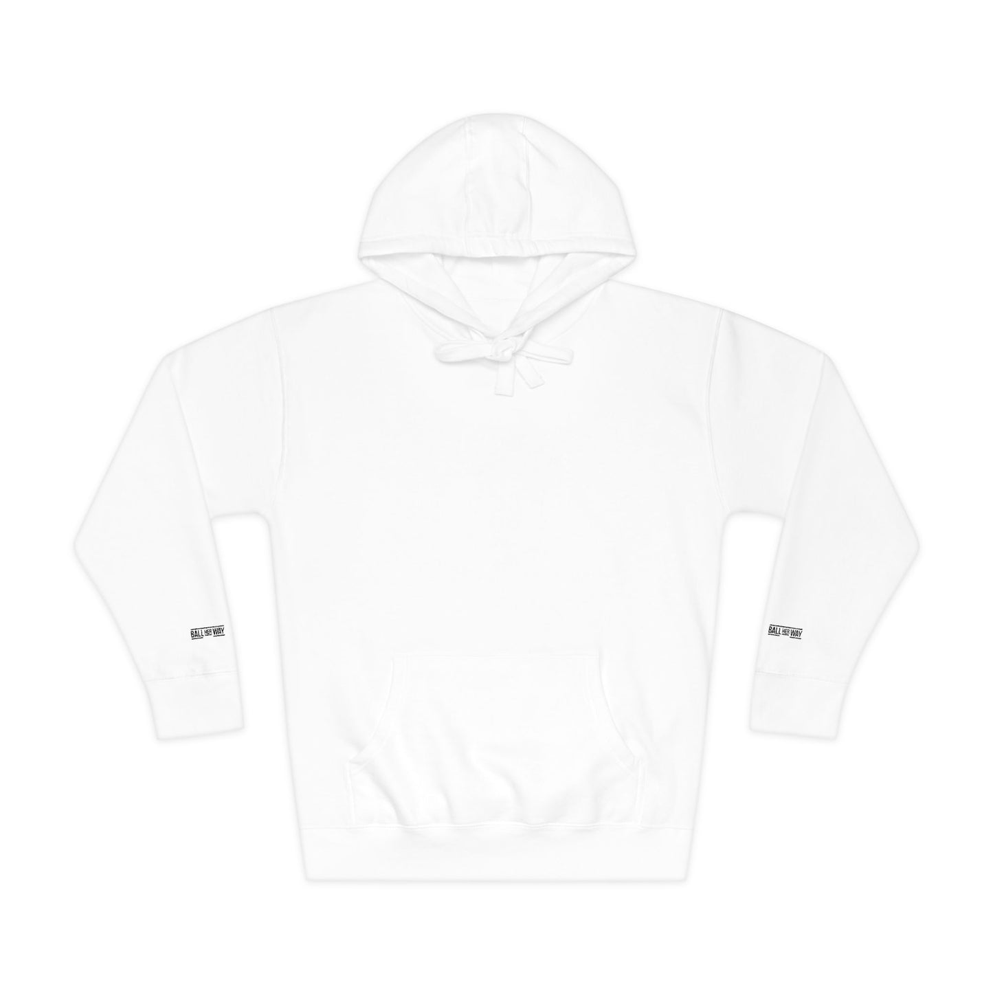 Minimal White Hoodie — Classic Fleece Pullover