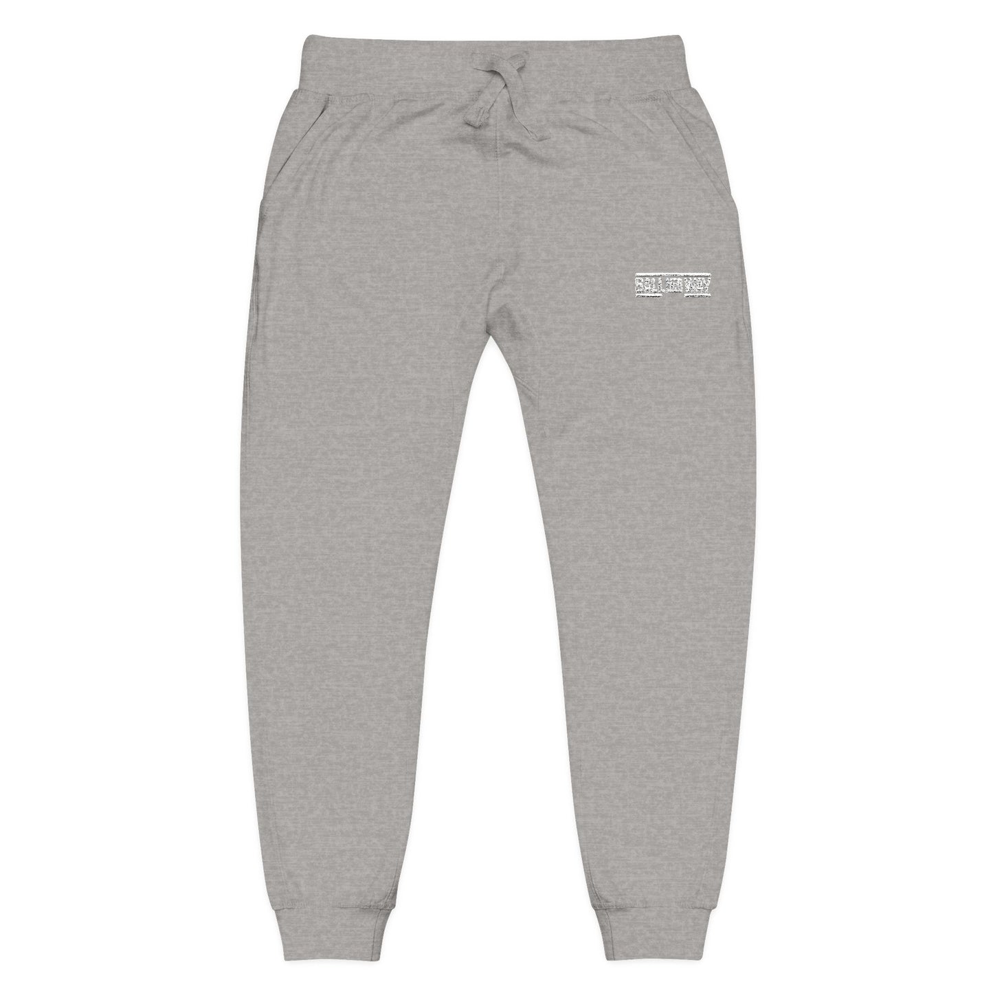 Cozy Unisex Fleece Sweatpants - Perfect for Relaxing, Workouts, and Casual Outings, Embroidered Style, Great for Gifting