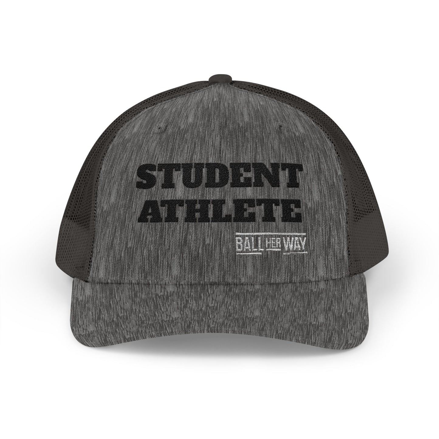 Student Athlete Trucker Cap — Distressed Snapback Mesh Sports Hat
