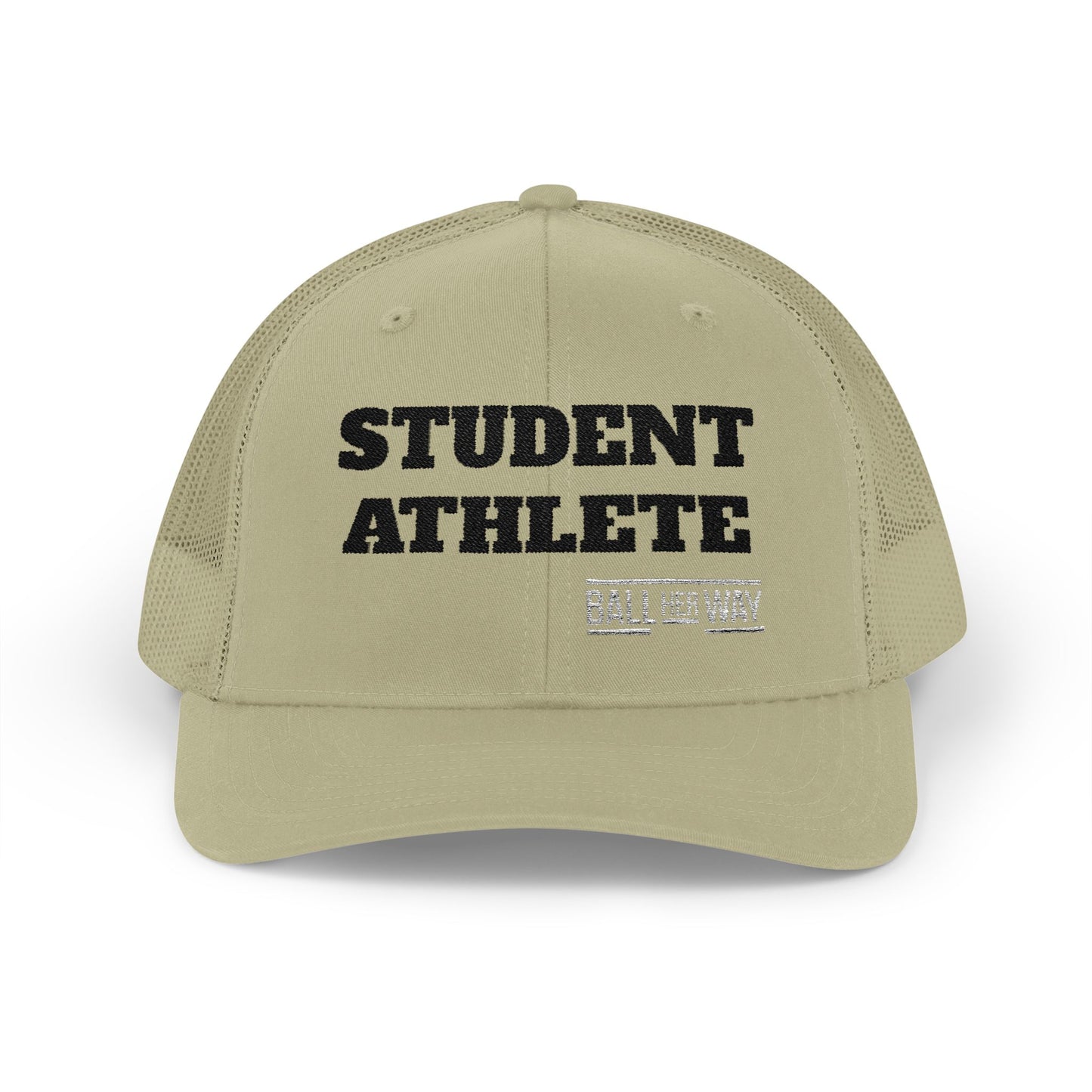 Student Athlete Trucker Cap — Distressed Snapback Mesh Sports Hat