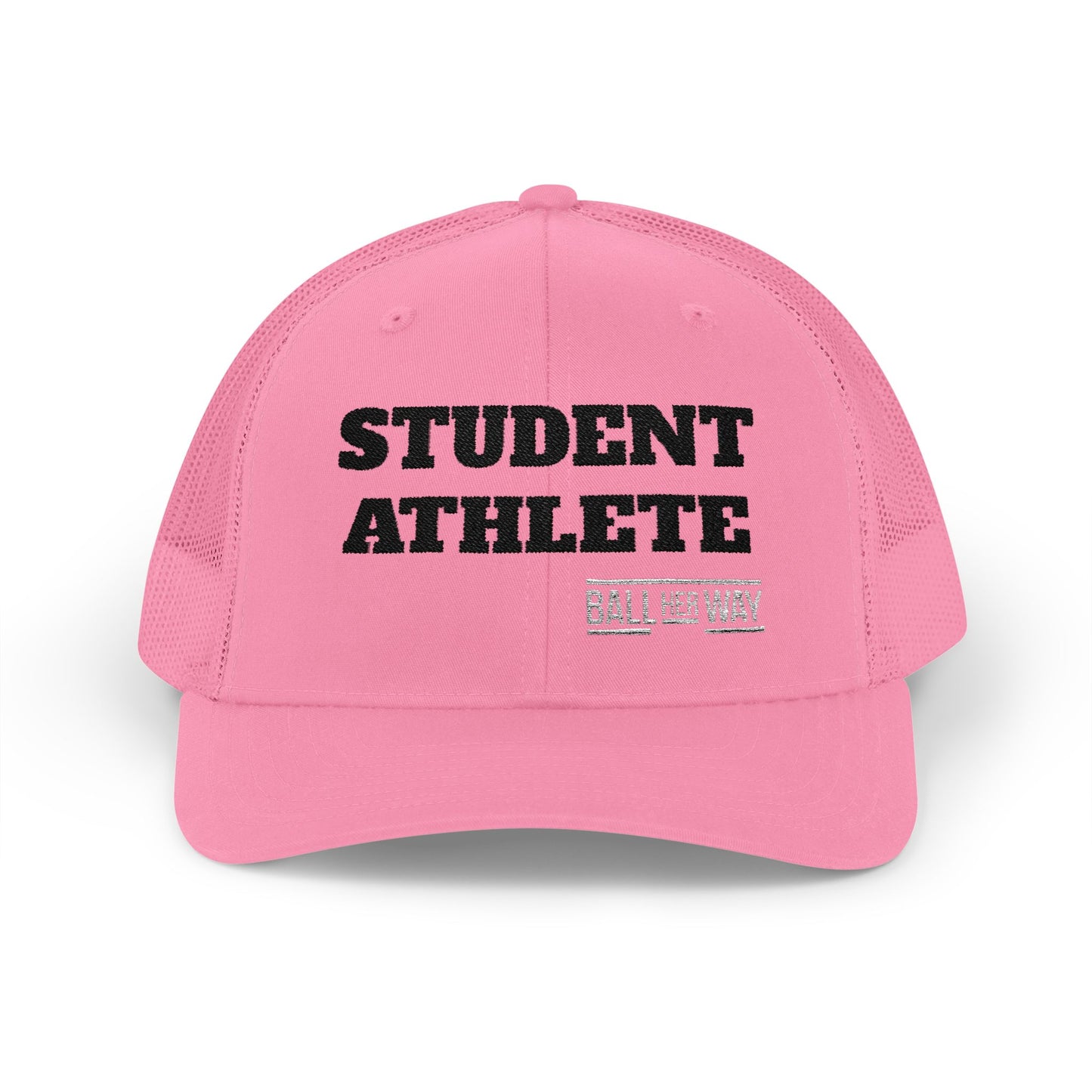 Student Athlete Trucker Cap — Distressed Snapback Mesh Sports Hat