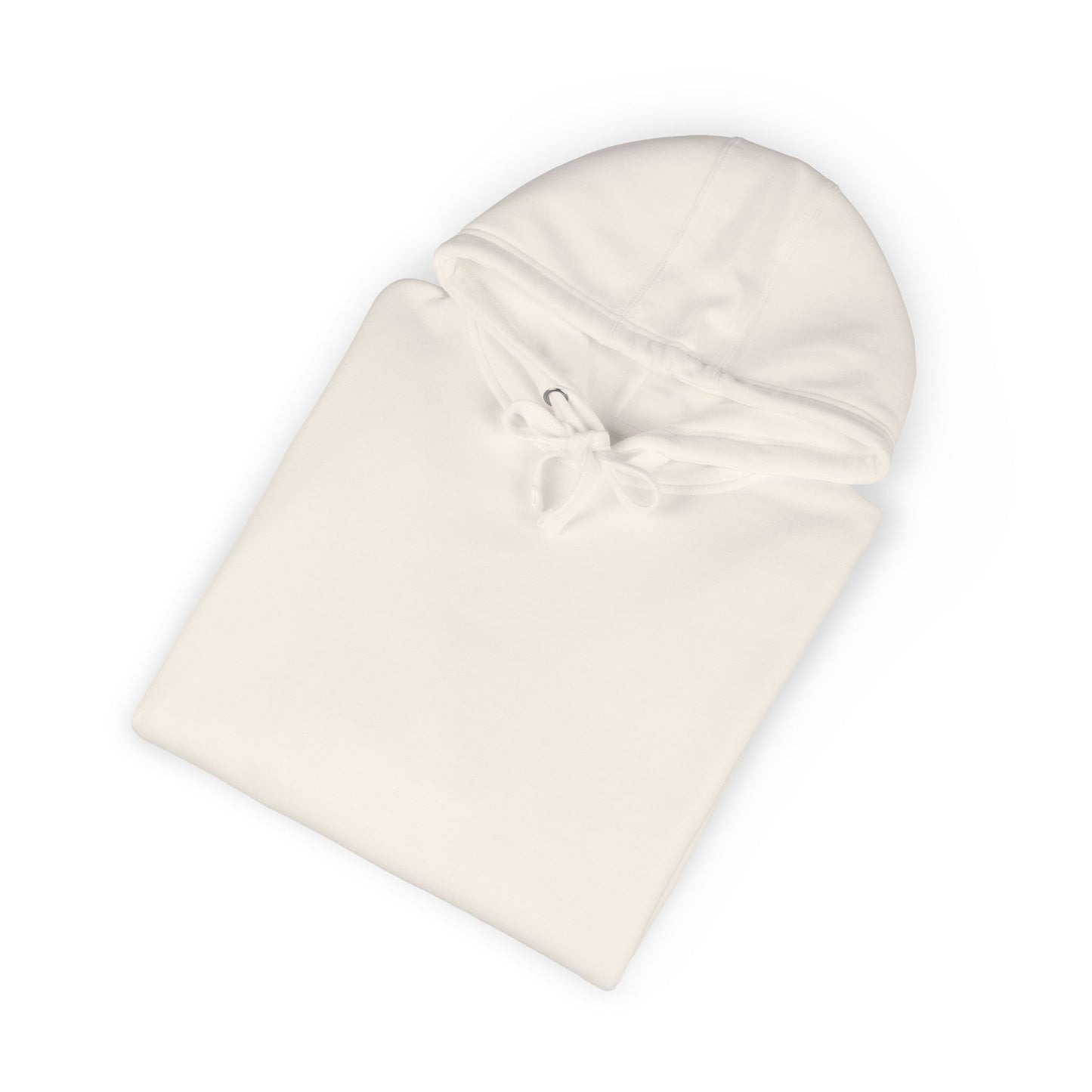 Minimal White Hoodie — Classic Fleece Pullover
