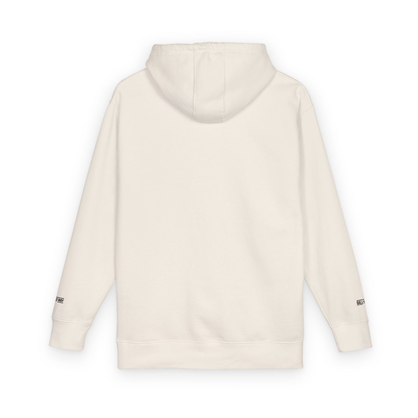 Minimal White Hoodie — Classic Fleece Pullover