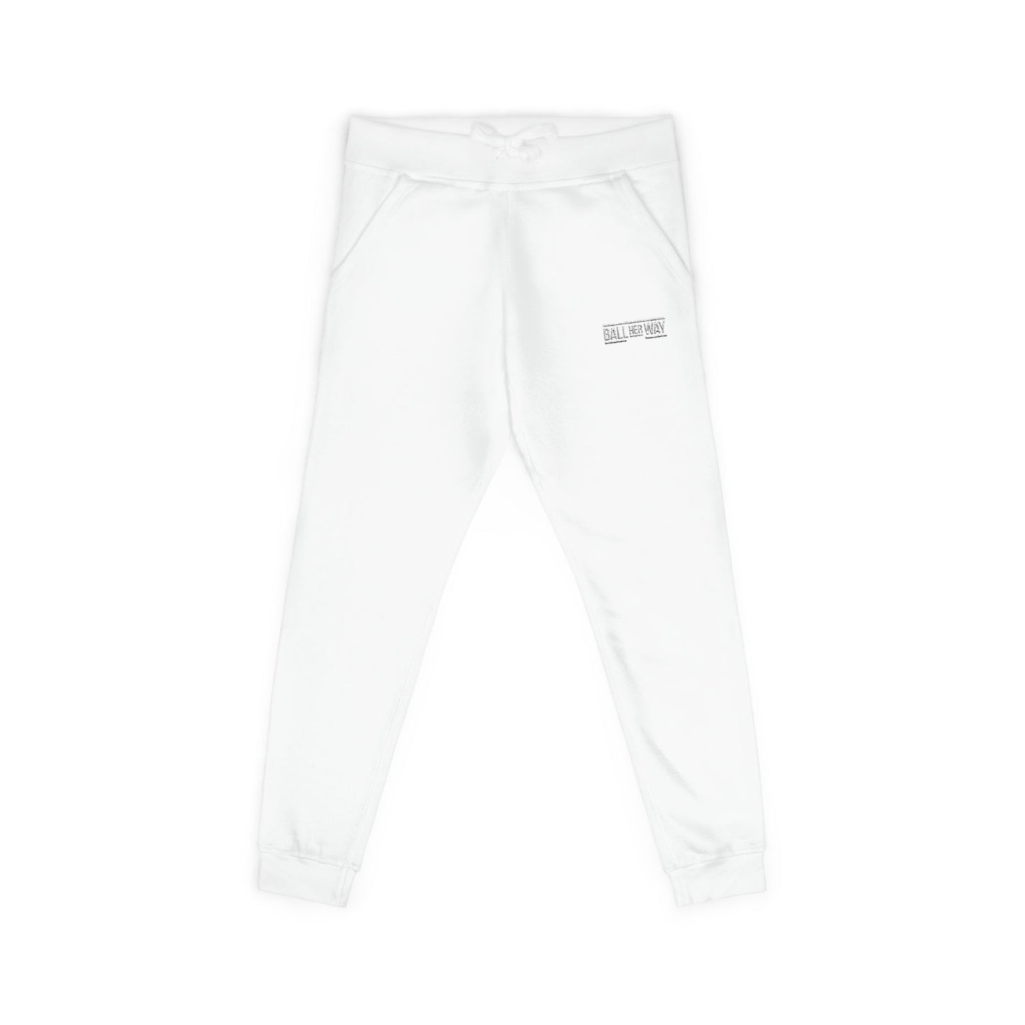 Cozy Unisex Fleece Sweatpants - Perfect for Relaxing, Workouts, and Casual Outings, Embroidered Style, Great for Gifting