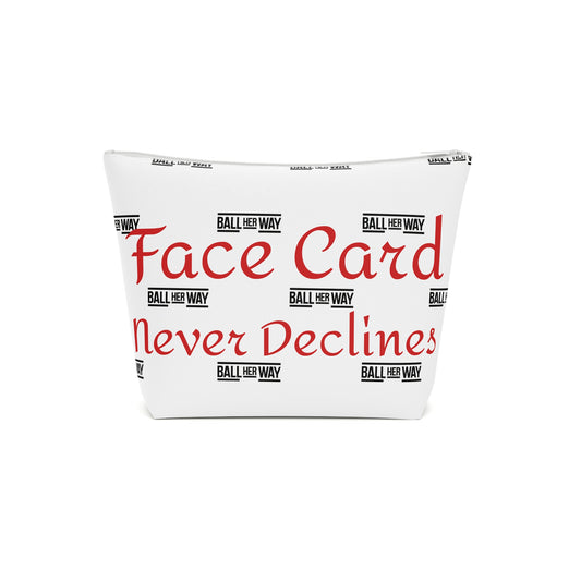 logo Pattern Makeup Bag Face Card Never Declines