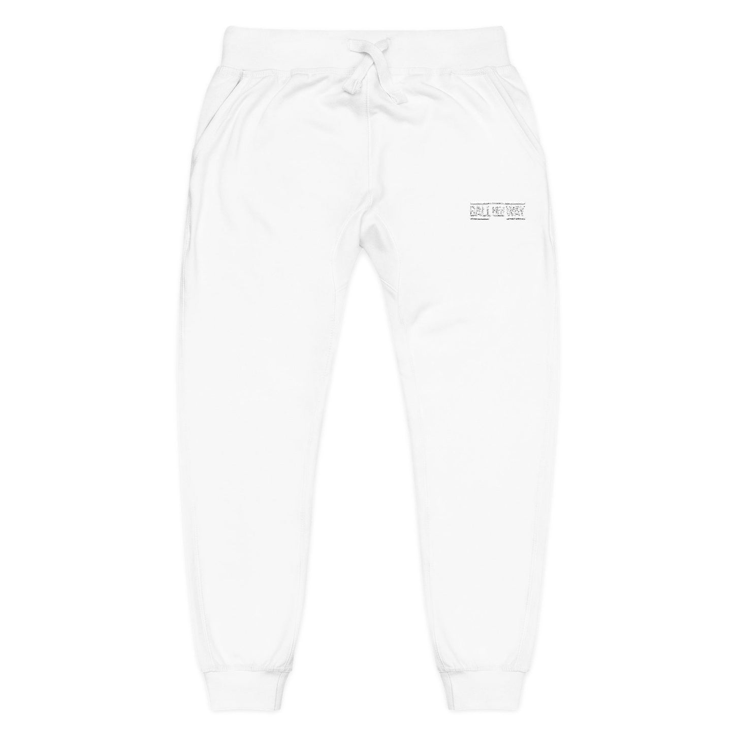 Cozy Unisex Fleece Sweatpants - Perfect for Relaxing, Workouts, and Casual Outings, Embroidered Style, Great for Gifting