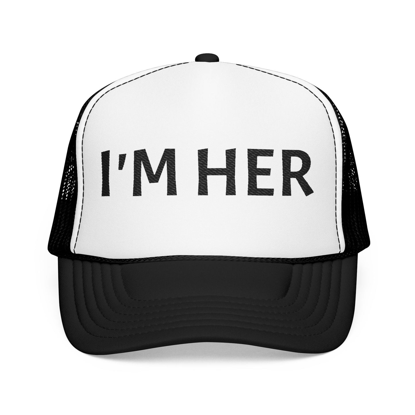 I'm Her Ball and Chain Foam Trucker Hat, Funny Gift for Brides, Wedding Accessories, Bridal Party Apparel, Engagement Celebration Hat