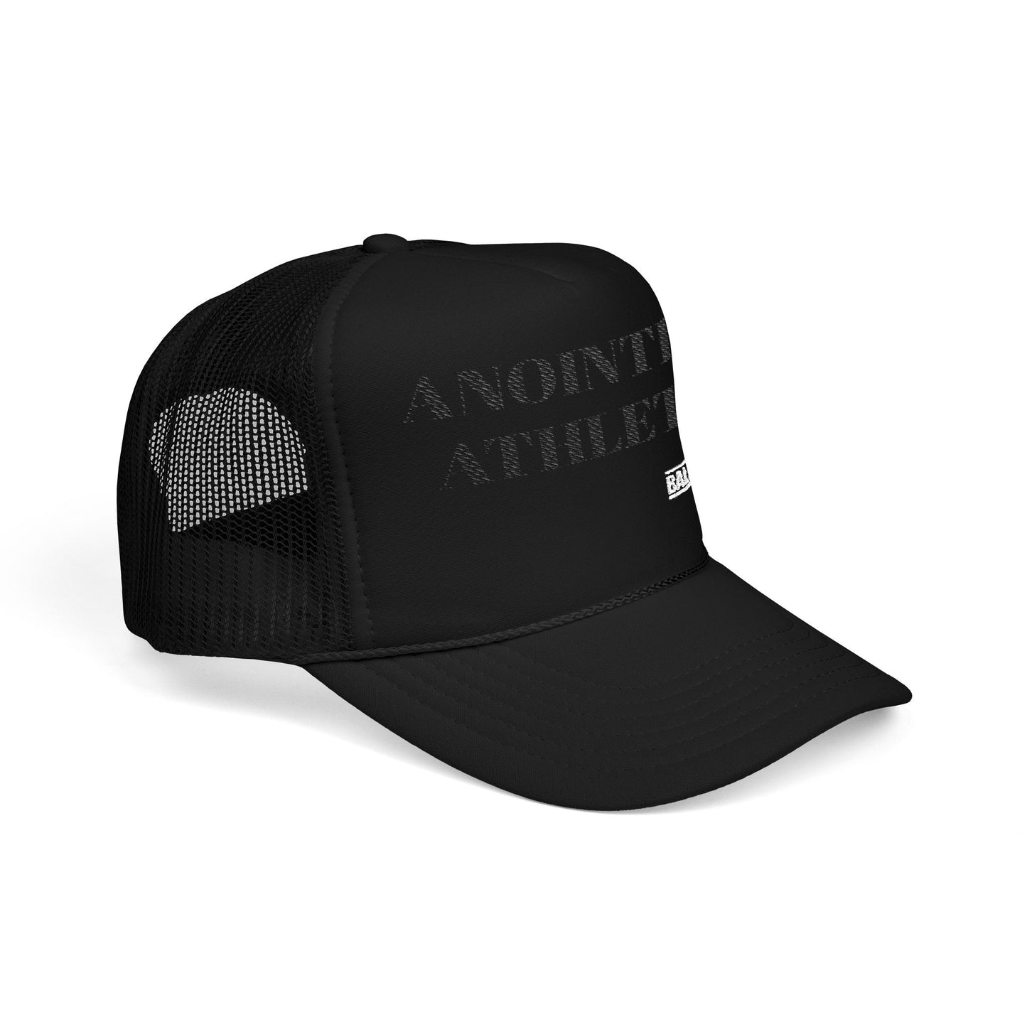 Foam Trucker Hat - Anointed Athlete and Chain Embroidered Cap for Brides and Wedding Celebration
