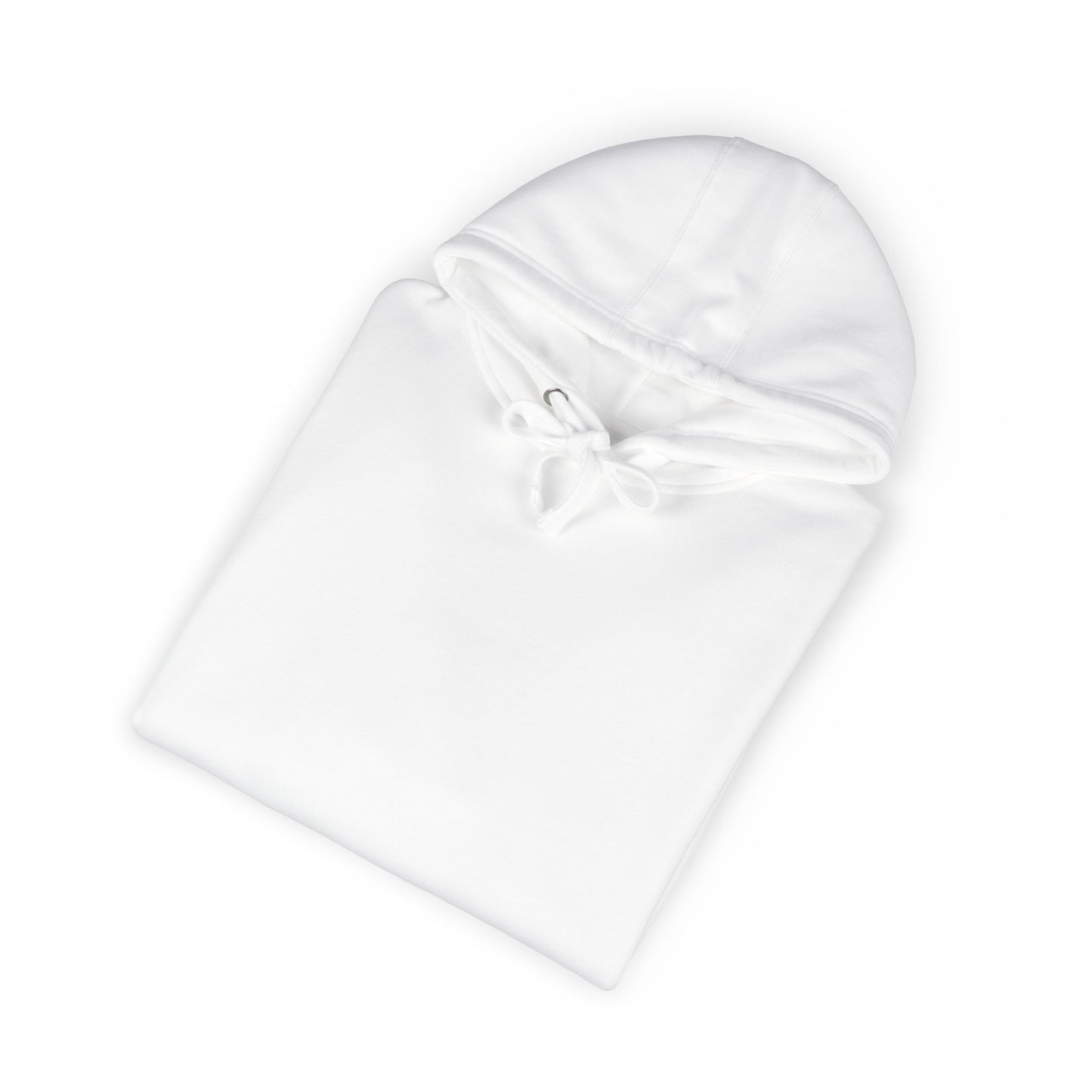 Minimal White Hoodie — Classic Fleece Pullover