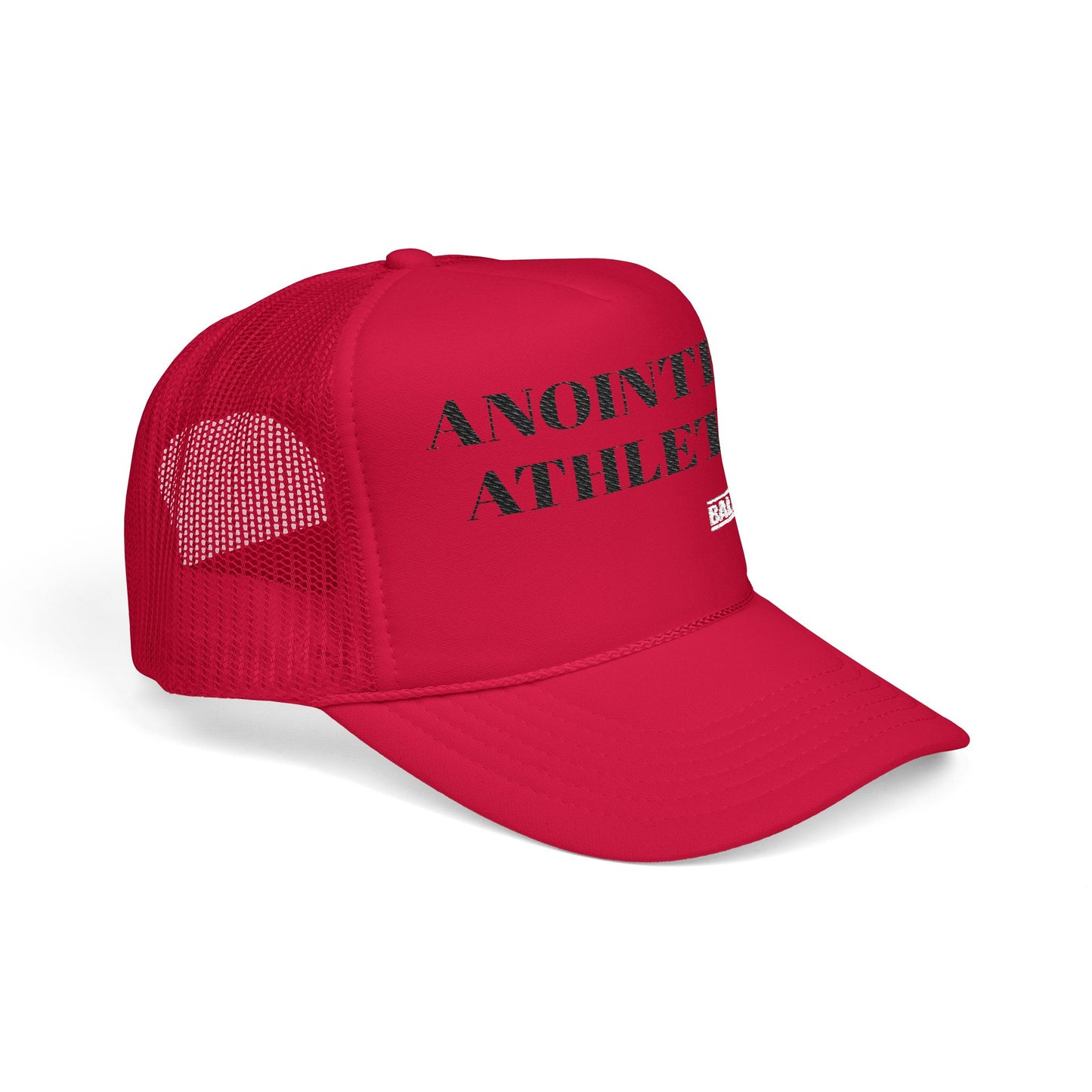 Foam Trucker Hat - Anointed Athlete and Chain Embroidered Cap for Brides and Wedding Celebration