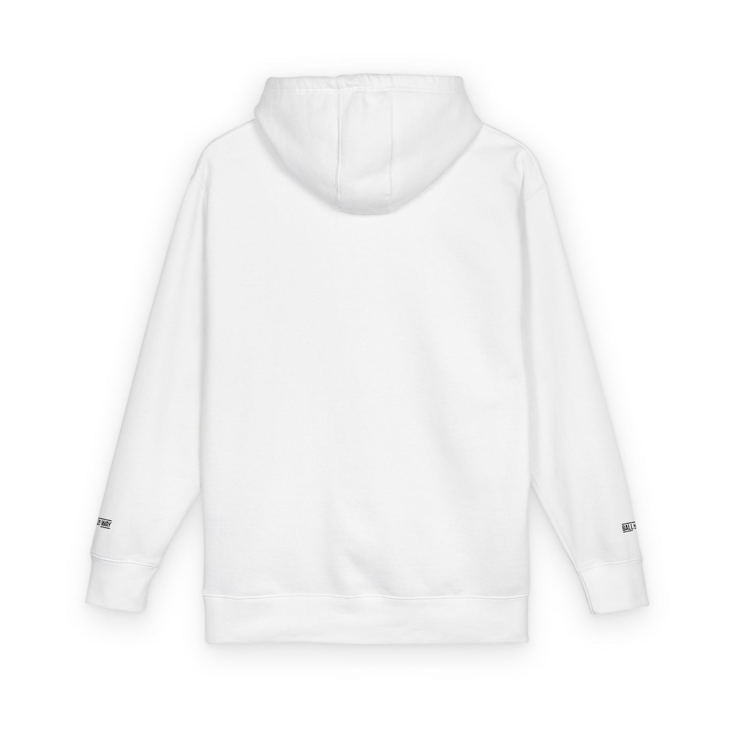 Minimal White Hoodie — Classic Fleece Pullover