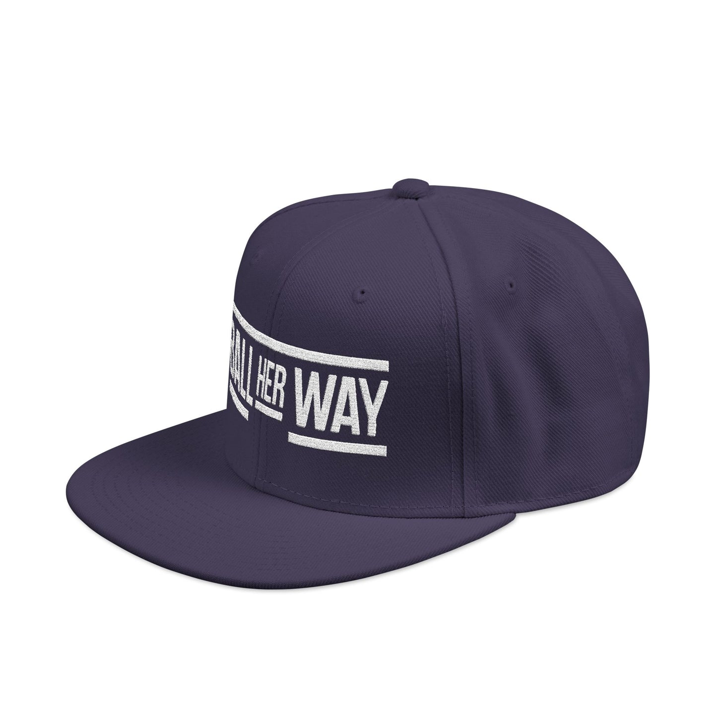 Embroidered Snapback Hat-Ball Her Way