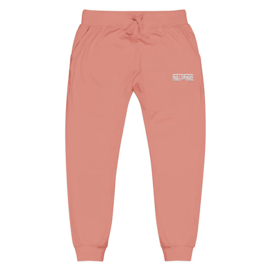 Cozy Unisex Fleece Sweatpants - Perfect for Relaxing, Workouts, and Casual Outings, Embroidered Style, Great for Gifting