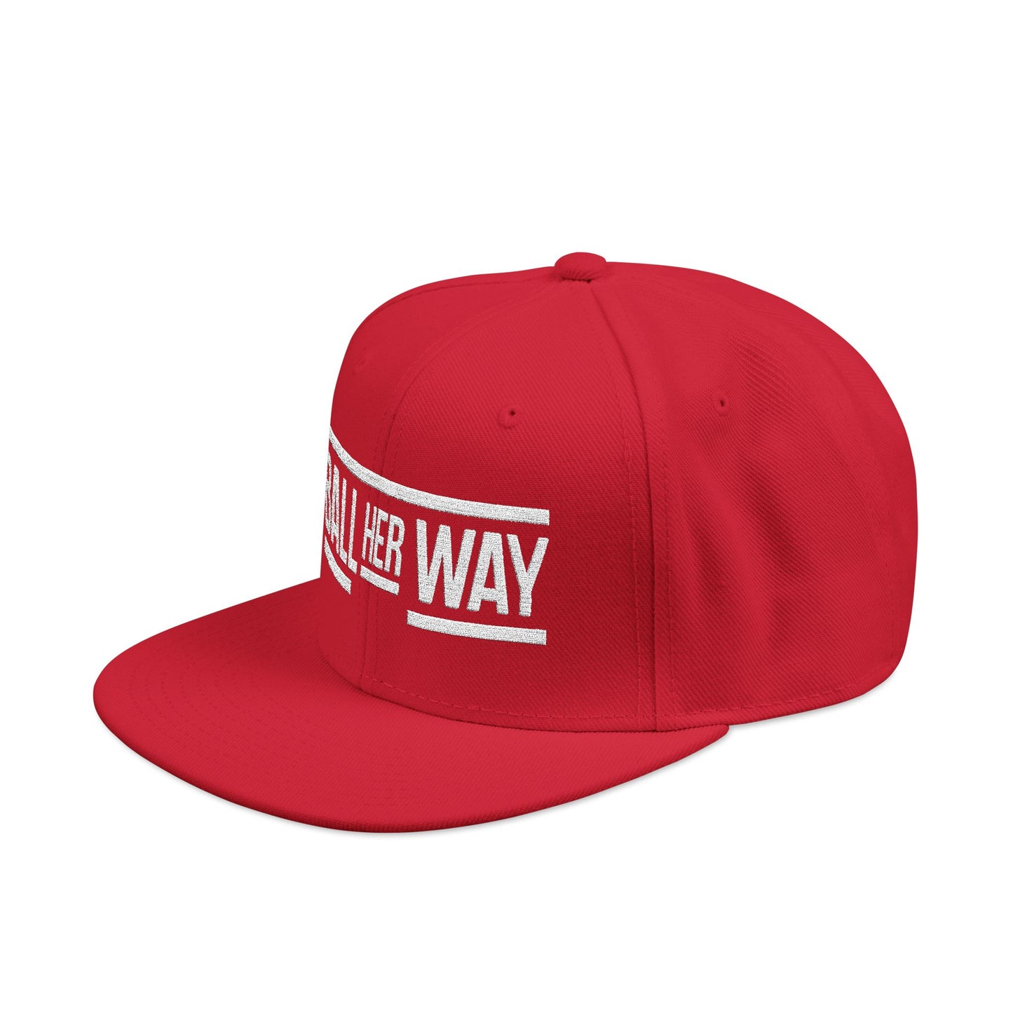 Embroidered Snapback Hat-Ball Her Way