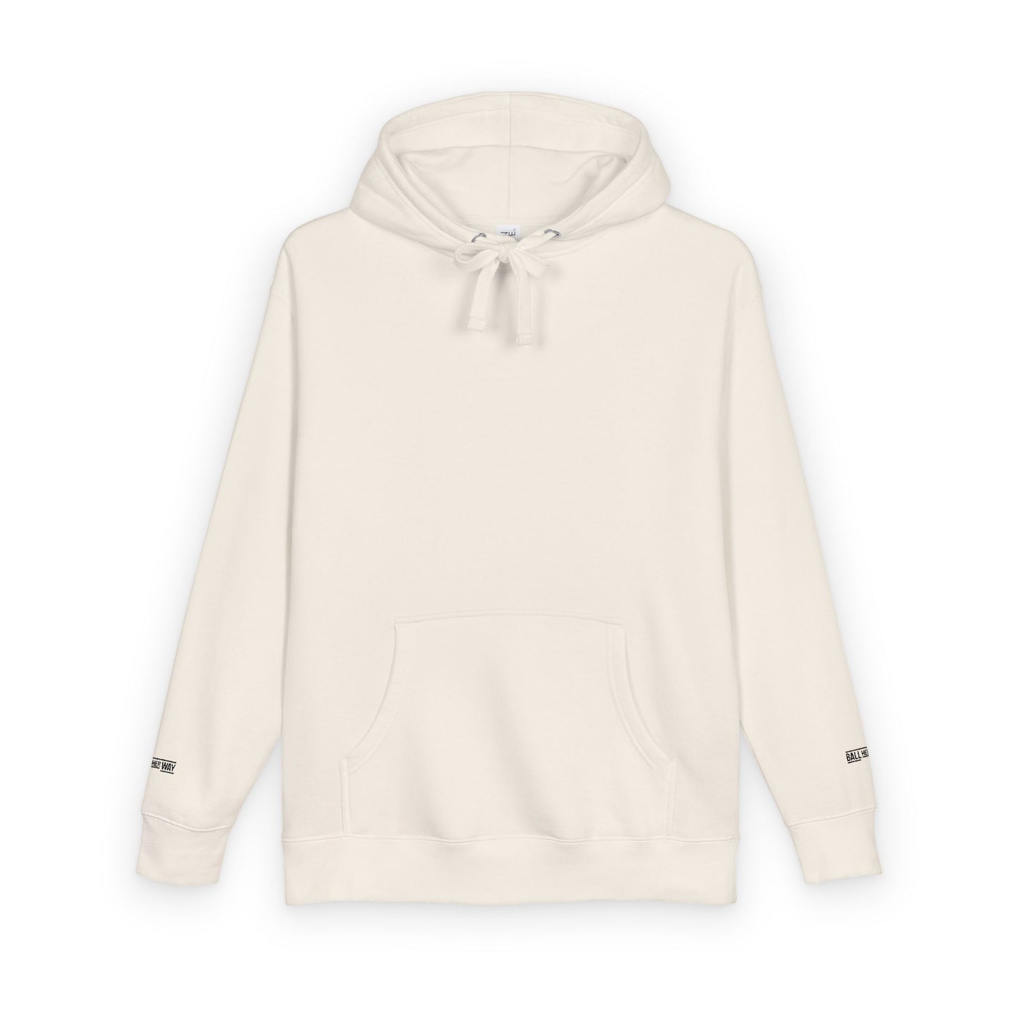 Minimal White Hoodie — Classic Fleece Pullover