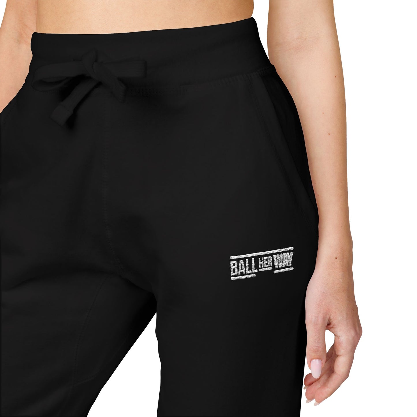 Cozy Unisex Fleece Sweatpants - Perfect for Relaxing, Workouts, and Casual Outings, Embroidered Style, Great for Gifting