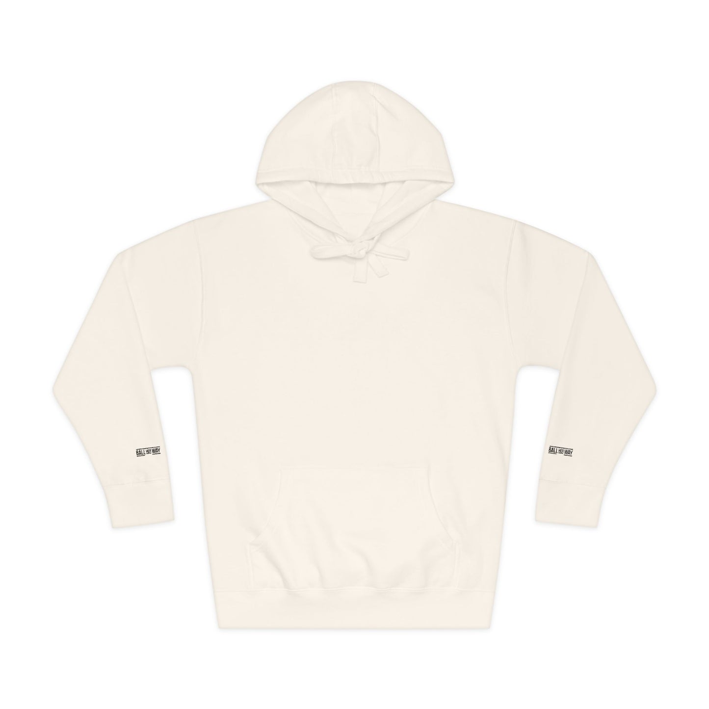 Minimal White Hoodie — Classic Fleece Pullover