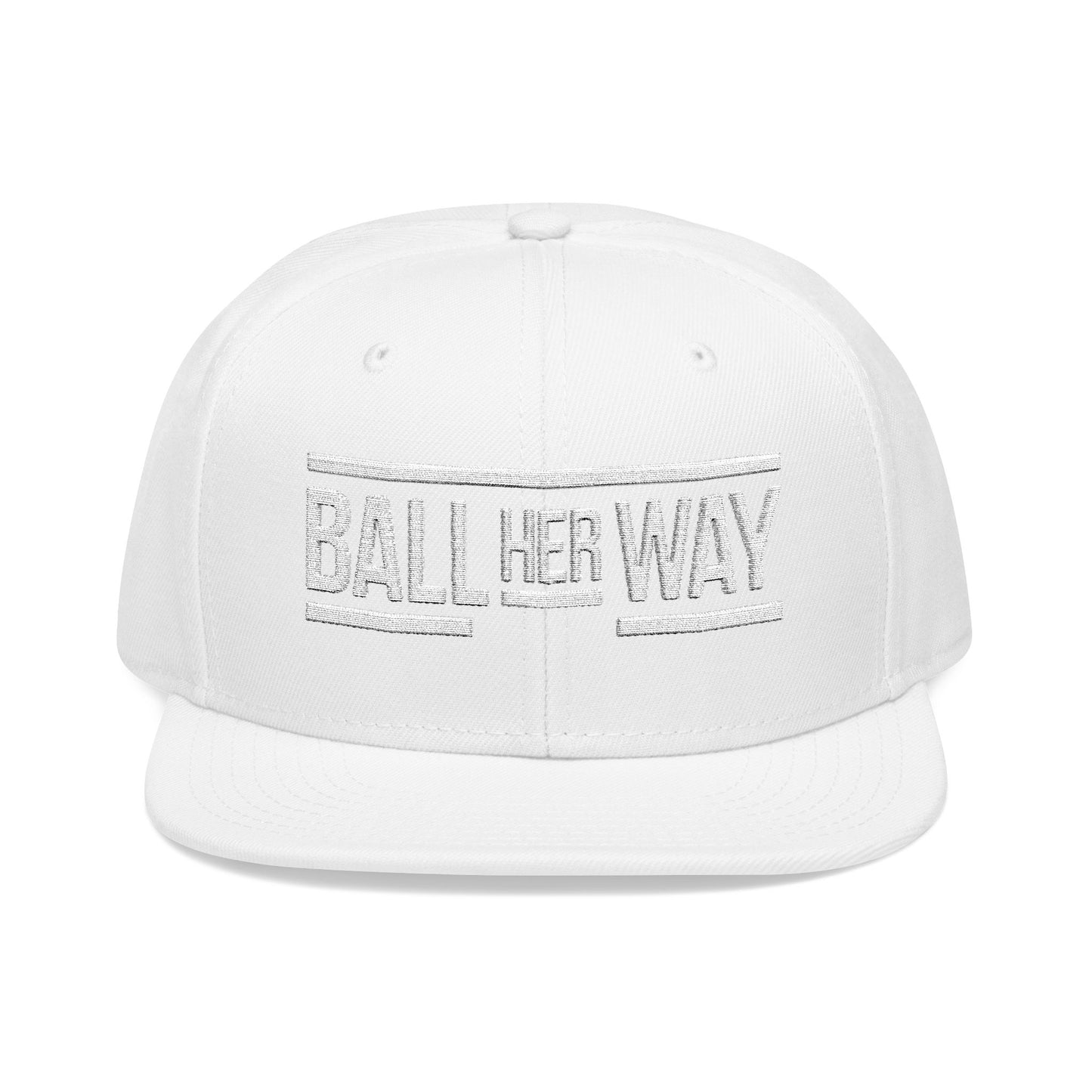 Embroidered Snapback Hat - Trendy White Cap for Casual Outfits, Custom Gift for Birthdays, Holidays, Sports Events, Everyday Wear