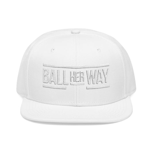 Embroidered Snapback Hat - Trendy White Cap for Casual Outfits, Custom Gift for Birthdays, Holidays, Sports Events, Everyday Wear