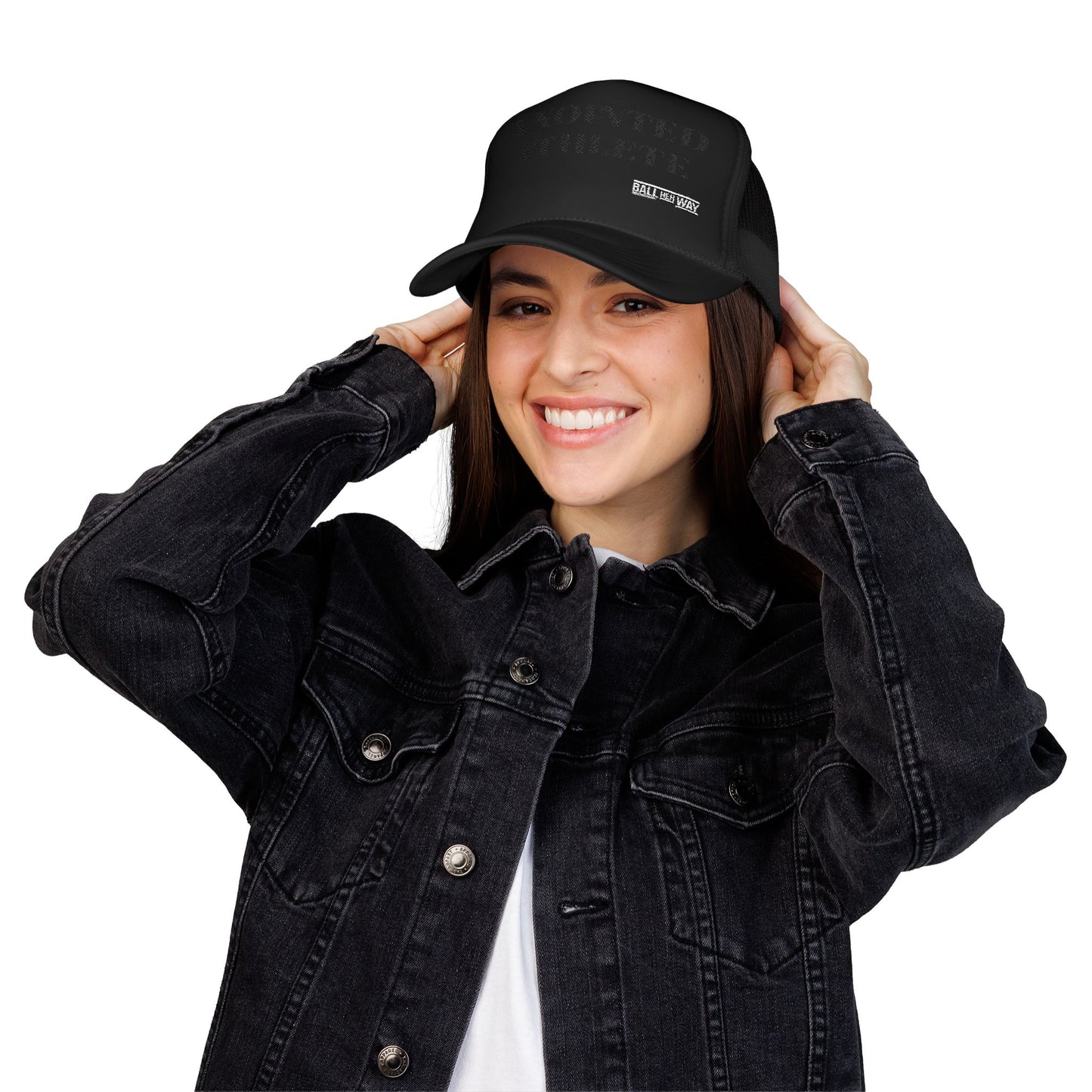 Foam Trucker Hat - Anointed Athlete and Chain Embroidered Cap for Brides and Wedding Celebration